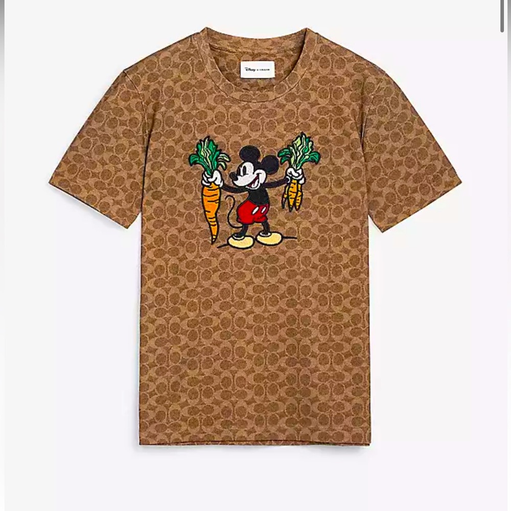 Disney X Coach Signature T Shirt, size small